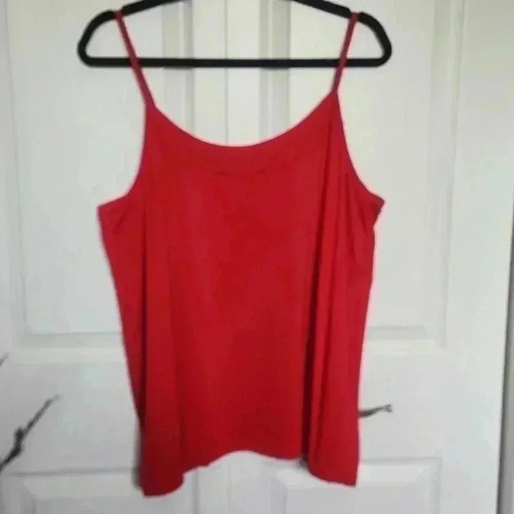 Penningtons Red  Nylon/Elastane Adjustable Tank Top Size 1x - Picture 2 of 9